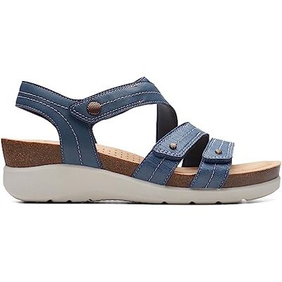 Clarks Calenne Clara Damen-Sandale, Blau Kombi, Größe 36, Blau Kombi, 36 EU Clarks Calenne Clara Damen-Sandale, Blau Kombi, Größe 36, Blau Kombi, 36 EU