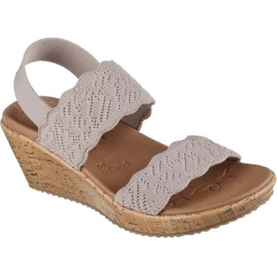 Skechers Damen BEVERLEE TIMELESS TOUCH Sandalen, Taupe Crochet Knit, 39 EU Skechers Damen BEVERLEE TIMELESS TOUCH Sandalen, Taupe Crochet Knit, 39 EU