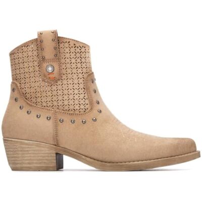 REFRESH Freizeitstiefeletten Damen Beige Bequeme und vielseitige Schuhe Casual Mode Modell 17504201 (Größe 40) REFRESH Freizeitstiefeletten Damen Beige Bequeme und vielseitige Schuhe Casual Mode Modell 17504201 (Größe 40)
