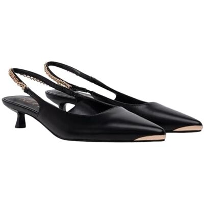 Replay Damen Slingback Pumps Niedriger Absatz, Black 003 (Schwarz), 41 Replay Damen Slingback Pumps Niedriger Absatz, Black 003 (Schwarz), 41