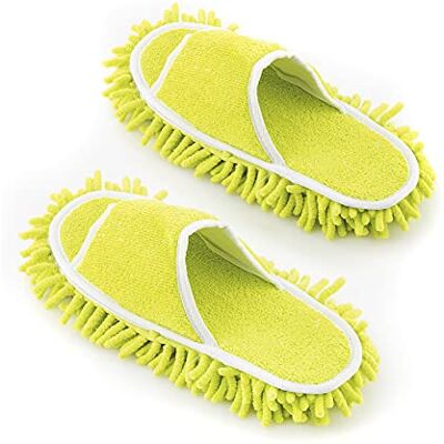 InnovaGoods Mopp Pantoffeln Mop&Go, Mikrofasermopp für effiziente Reinigung, Leicht und praktisch, Unisex, Einheitsgröße 35-43, Mehrfarbig, Gummi InnovaGoods Mopp Pantoffeln Mop&Go, Mikrofasermopp für effiziente Reinigung, Leicht und praktisch, Unisex, Einheitsgröße 35-43, Mehrfarbig, Gummi
