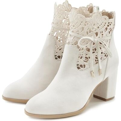 LASCANA Modell 36 Beigene High-Heel-Stiefeletten - Stiefelette LASCANA Modell 36 Beigene High-Heel-Stiefeletten - Stiefelette