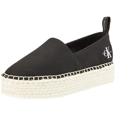 Calvin Jeans Damen Espadrilles Plateau, Schwarz (Black), 39 Calvin Jeans Damen Espadrilles Plateau, Schwarz (Black), 39