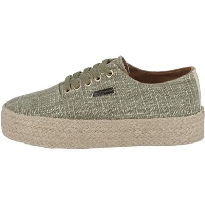 Les Tropéziennes par M. Belarbi LES TROPEZIENNES PAR M. BELARBI Damen Cosmic Tennisschuhe mit Schnürung, Khaki, Gold, 37 EU Les Tropéziennes par M. Belarbi LES TROPEZIENNES PAR M. BELARBI Damen Cosmic Tennisschuhe mit Schnürung, Khaki, Gold, 37 EU