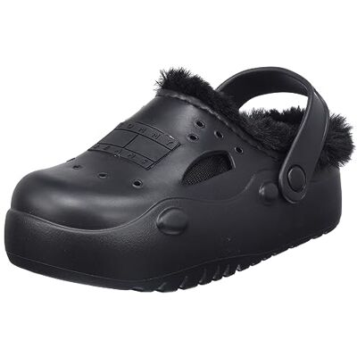 Tommy Jeans Tjw Freedom Mule Warm Lining Schlappen, Damen, Schwarz (Black), 37/38 Eu Tommy Jeans Tjw Freedom Mule Warm Lining Schlappen, Damen, Schwarz (Black), 37/38 Eu