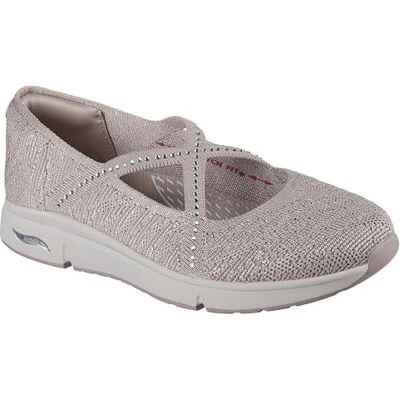 Skechers Damen Martha Stewart Arch Fit Living-Meadow Walk Slipper, Taupe, 39.5 EU Skechers Damen Martha Stewart Arch Fit Living-Meadow Walk Slipper, Taupe, 39.5 EU