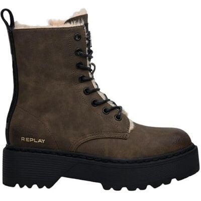 Replay Damen Stiefeletten zum Schnüren, Brown 012 (Braun), 36 Replay Damen Stiefeletten zum Schnüren, Brown 012 (Braun), 36