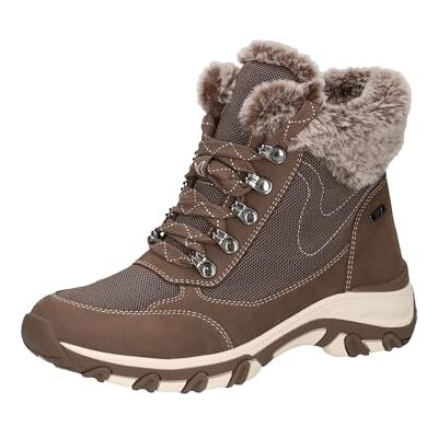 CAPRICE Damen Sneaker hoch mit Fütterung mit Schnürsenkeln Wasserabweisend, Braun (Taupe Comb), 38 EU CAPRICE Damen Sneaker hoch mit Fütterung mit Schnürsenkeln Wasserabweisend, Braun (Taupe Comb), 38 EU