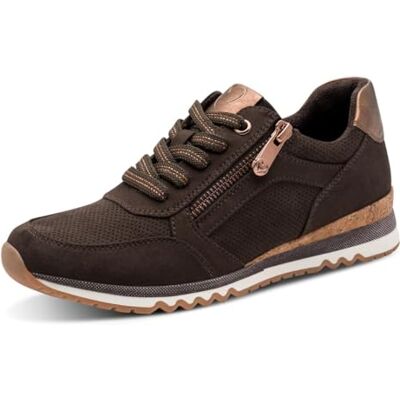 MARCO TOZZI Damen Sneaker Materialmix aus Textil und Synthetik Wechselfussbett weiche Innensohle weiches Innenfutter Vegan Bequem MARCO TOZZI Damen Sneaker Materialmix aus Textil und Synthetik Wechselfussbett weiche Innensohle weiches Innenfutter Vegan Bequem