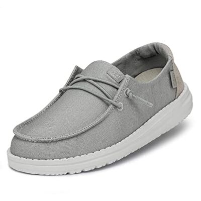HEYDUDE Hey Dude Wendy Youth Glitter Girls Shoes Smoke Quartz Size EU 34 HEYDUDE Hey Dude Wendy Youth Glitter Girls Shoes Smoke Quartz Size EU 34