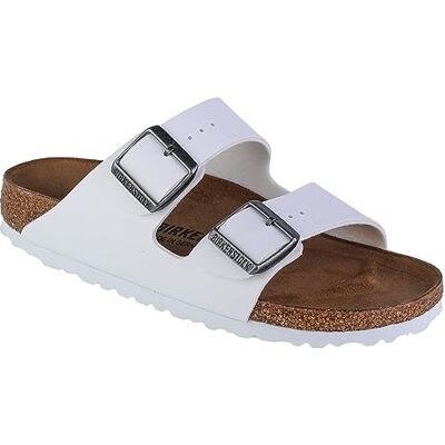 Birkenstock Arizona White, Birko Flor FLIP Flops, Weiß (Blanc Blanc), 35 EU Schmal Birkenstock Arizona White, Birko Flor FLIP Flops, Weiß (Blanc Blanc), 35 EU Schmal