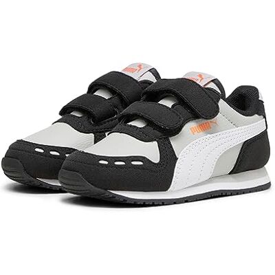 Puma Unisex Baby Cabana Racer Sl 20 V Inf Sneaker, Ash Gray White Black, 22 EU Puma Unisex Baby Cabana Racer Sl 20 V Inf Sneaker, Ash Gray White Black, 22 EU