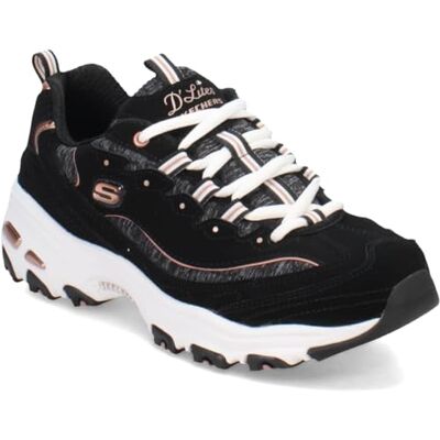 Skechers Summits Damen-Sneaker, Schwarz Rotgold, 5.5 US Skechers Summits Damen-Sneaker, Schwarz Rotgold, 5.5 US