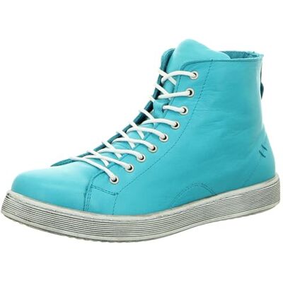 Andrea Conti 0341500 Damen Schnürboots mit Reißverschluss High Top Leder, Größe:40 EU, Farbe:Blau Andrea Conti 0341500 Damen Schnürboots mit Reißverschluss High Top Leder, Größe:40 EU, Farbe:Blau