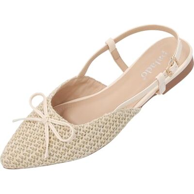 Palado Damen Slingback-Ballerina Yvnee elegante Slipper mit verspielten Schleifendetails modische Sommerschuhe ideal für stilvolle Anlässe Palado Damen Slingback-Ballerina Yvnee elegante Slipper mit verspielten Schleifendetails modische Sommerschuhe ideal für stilvolle Anlässe