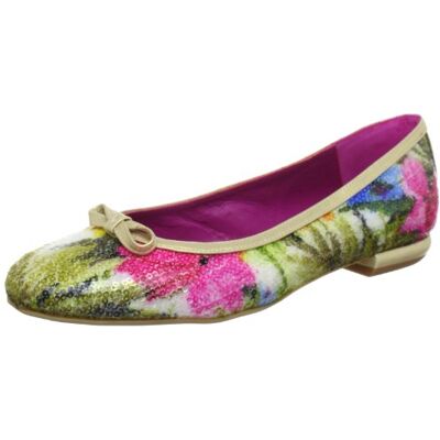 Beverly Feldman Sally 50126-710-685, Damen Ballerinas, Beige (Floral Sequins), EU 40 Beverly Feldman Sally 50126-710-685, Damen Ballerinas, Beige (Floral Sequins), EU 40