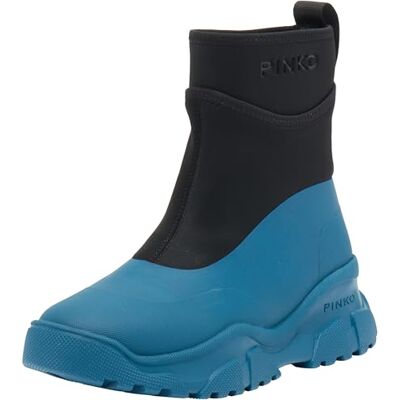 Pinko Moss 2 Trekboot Neopren + Gummi, Anti-Schnallen für Damen, Gz1 Blau Schwarz, 35 EU Pinko Moss 2 Trekboot Neopren + Gummi, Anti-Schnallen für Damen, Gz1 Blau Schwarz, 35 EU