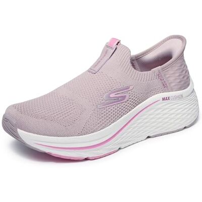 Skechers Damen Max Cushioning Elite 2.0 Eternal Hands Free Slip-In-Sneaker, Violettes Textil, rosa Besatz, 40 EU Skechers Damen Max Cushioning Elite 2.0 Eternal Hands Free Slip-In-Sneaker, Violettes Textil, rosa Besatz, 40 EU