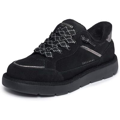 Skechers Damen Keepsakes Cozy Street Hiker Ez Turnschuhe, Black Suede Mesh, 36 EU Skechers Damen Keepsakes Cozy Street Hiker Ez Turnschuhe, Black Suede Mesh, 36 EU