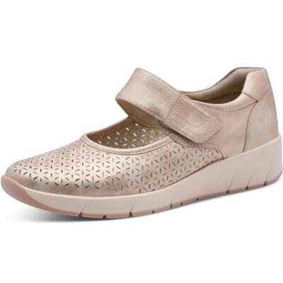 Jana Damen Halbschuhe mit Klettverschluss Vegan, Rosa (Rose/Gold), 40 EU Jana Damen Halbschuhe mit Klettverschluss Vegan, Rosa (Rose/Gold), 40 EU