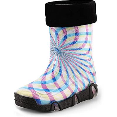 Ladeheid Kinder Mädchen Jungen Gummistiefel Gefüttert Swk2021 (Muster-53, 23/24 EU) Ladeheid Kinder Mädchen Jungen Gummistiefel Gefüttert Swk2021 (Muster-53, 23/24 EU)