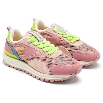 GIOSEPPO Cavendish Sneaker aus Leder und Netzstoff, Nude, 36 EU GIOSEPPO Cavendish Sneaker aus Leder und Netzstoff, Nude, 36 EU