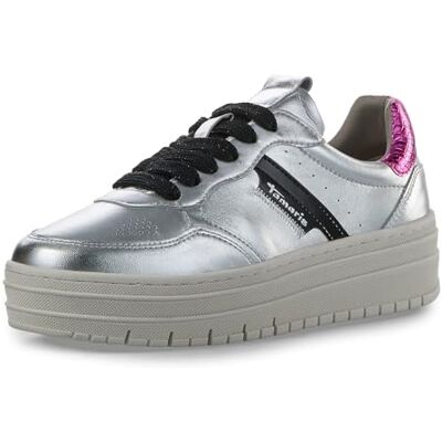 Tamaris Damen Sneaker Wechselfußbett; Silver Combined, EU 36 Tamaris Damen Sneaker Wechselfußbett; Silver Combined, EU 36