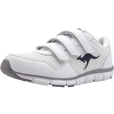 KangaROOS Unisex Kinder K-bluerun 701 B Sneaker, White Dark Navy 0042, 37 EU KangaROOS Unisex Kinder K-bluerun 701 B Sneaker, White Dark Navy 0042, 37 EU