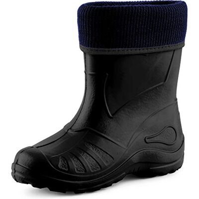 Ladeheid Kinder Mädchen Jungen Federleichte Eva Thermo Gummistiefel Gefüttert KL058 (Schwarz, 23 EU) Ladeheid Kinder Mädchen Jungen Federleichte Eva Thermo Gummistiefel Gefüttert KL058 (Schwarz, 23 EU)