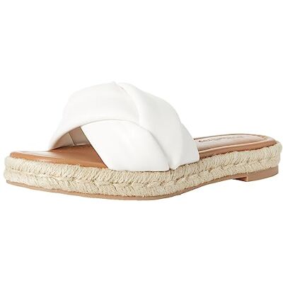 The Drop Espadrille für Damen, Matilda, mit geflochtenem Riemen, Weiß, 40 EU The Drop Espadrille für Damen, Matilda, mit geflochtenem Riemen, Weiß, 40 EU