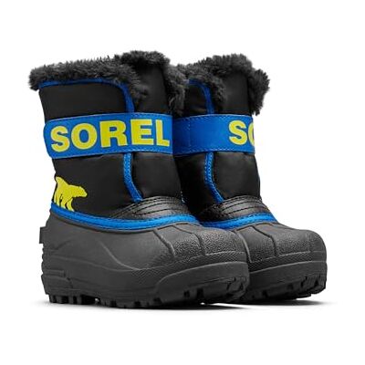 Sorel KIDS SNOW COMMANDER Schneestiefel für Unisex Baby, Schwarz (Black x Super Blue) Children, 26 EU Sorel KIDS SNOW COMMANDER Schneestiefel für Unisex Baby, Schwarz (Black x Super Blue) Children, 26 EU