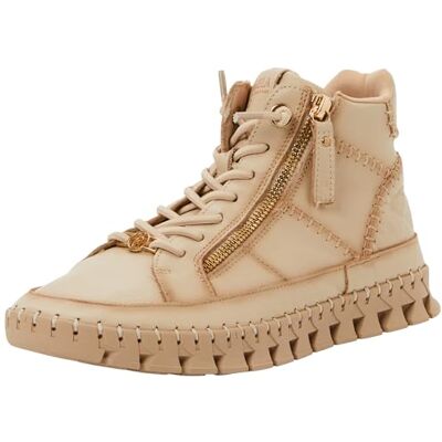 Carmela Damen 162708 Flacher Stiefel, beige, 38 EU Carmela Damen 162708 Flacher Stiefel, beige, 38 EU