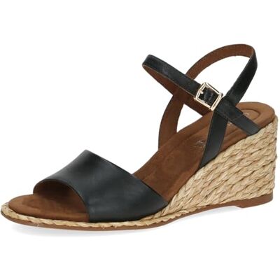CAPRICE Damen Sandalen mit Absatz aus Leder mit Riemchen, Schwarz (Black Nappa), 40 EU CAPRICE Damen Sandalen mit Absatz aus Leder mit Riemchen, Schwarz (Black Nappa), 40 EU
