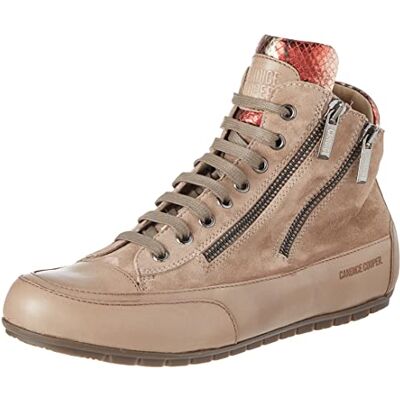 Candice Cooper Damen Lucia Zip Sneaker, Stone-Tortora-BEIGE, 43 EU Candice Cooper Damen Lucia Zip Sneaker, Stone-Tortora-BEIGE, 43 EU
