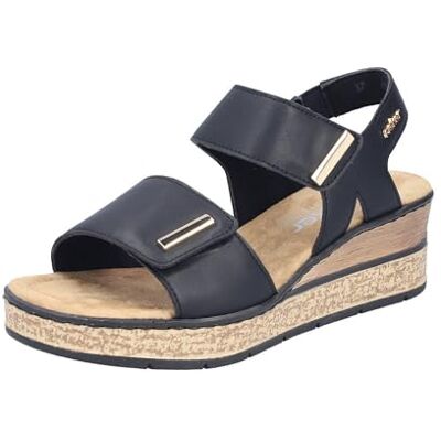 Rieker Damen 63781 Keil Sandaletten Rieker Damen 63781 Keil Sandaletten