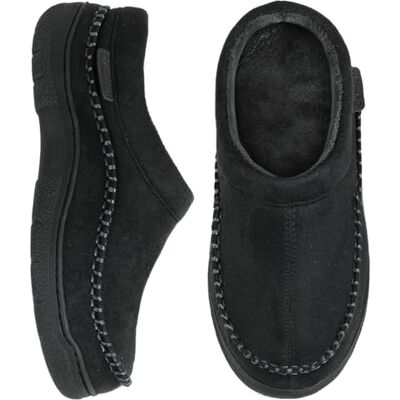 Zigzagger Herren Fuzzy Mokassin Hausschuhe Indoor/Outdoor Fluffy House Shoes, jet black, 40/42 EU Zigzagger Herren Fuzzy Mokassin Hausschuhe Indoor/Outdoor Fluffy House Shoes, jet black, 40/42 EU