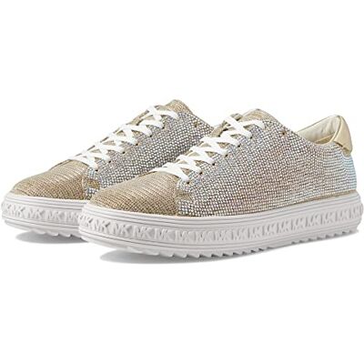 Michael Kors Damen Grove LACE UP Sneaker, Pale Gold, 38.5 EU(8M) Michael Kors Damen Grove LACE UP Sneaker, Pale Gold, 38.5 EU(8M)
