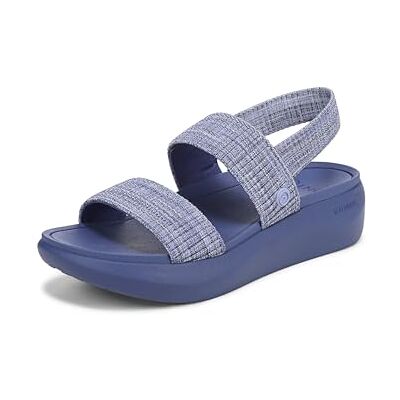 Vionic Damen Sky Flache Sandals, Blau, Mittel, EU 36 Vionic Damen Sky Flache Sandals, Blau, Mittel, EU 36
