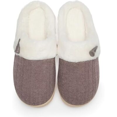 NineCiFun Damen Slip on Fuzzy Hausschuhe Memory Foam Haus Hausschuhe Outdoor Indoor Warm Plüsch Schlafzimmer Schuhe Scuff mit Fellfutter, Braun (coffee), 37/38 EU NineCiFun Damen Slip on Fuzzy Hausschuhe Memory Foam Haus Hausschuhe Outdoor Indoor Warm Plüsch Schlafzimmer Schuhe Scuff mit Fellfutter, Braun (coffee), 37/38 EU