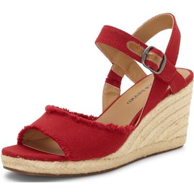 Lucky Brand Damen Mindra Wedge Espadrilles, Sb Red, 38.5 EU Lucky Brand Damen Mindra Wedge Espadrilles, Sb Red, 38.5 EU