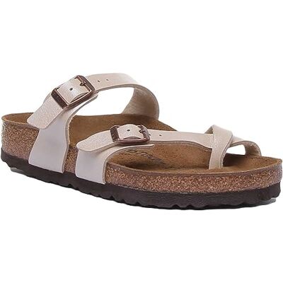 Birkenstock Damen Mayari Birko-Flor Zehentrenner Sandalen, Graceful Pearl White, 36 EU Birkenstock Damen Mayari Birko-Flor Zehentrenner Sandalen, Graceful Pearl White, 36 EU
