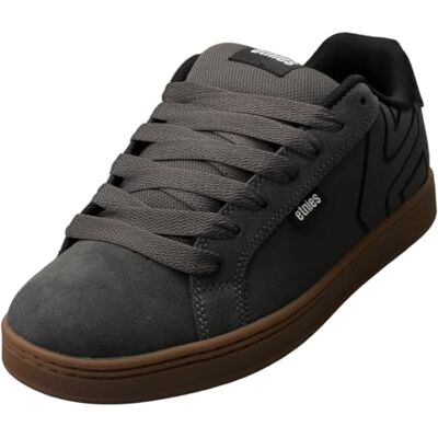 Etnies Fader – Klassischer Skate-Heritage-Stil mit angesagtem, voluminösem Look, verstärkte Cupsole, gepolsterte Passform, Alltagssneaker Dark Grey/Black 35 Etnies Fader – Klassischer Skate-Heritage-Stil mit angesagtem, voluminösem Look, verstärkte Cupsole, gepolsterte Passform, Alltagssneaker Dark Grey/Black 35