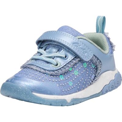 Clarks Selva Step K Childrens Black/Lime, 2.5 Clarks Selva Step K Childrens Black/Lime, 2.5
