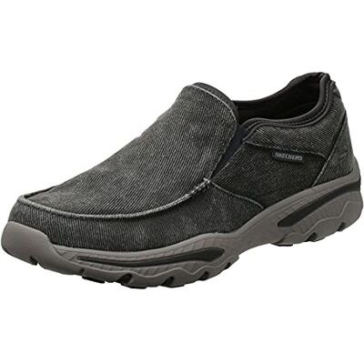 Skechers Herren Relaxed Fit-Creston-moseco Mokassin, Dunkelgrau, 39.5 EU Skechers Herren Relaxed Fit-Creston-moseco Mokassin, Dunkelgrau, 39.5 EU