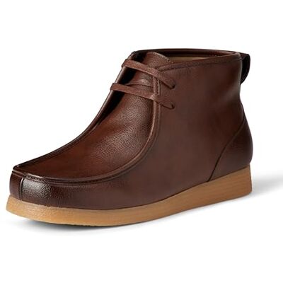 Amazon Herren Chukka-Stiefel Mit Mokassin-Zehenpartie, Dunkelbraun Kunstleder, 42.5 EU Amazon Herren Chukka-Stiefel Mit Mokassin-Zehenpartie, Dunkelbraun Kunstleder, 42.5 EU
