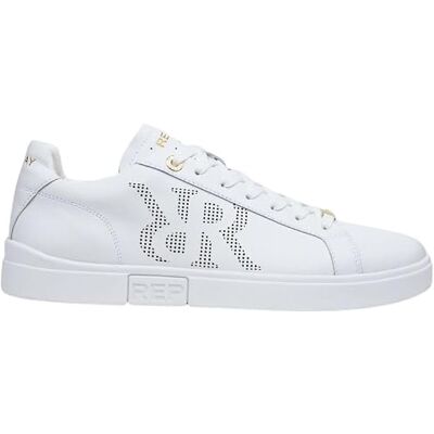 Replay Herren Cupsole Sneaker aus Leder, White 061 (Weiß), 43 Replay Herren Cupsole Sneaker aus Leder, White 061 (Weiß), 43