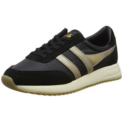 Gola Montreal Mirror Black/Gold/Off Wht, Damen Sneaker, Schwarz (Black/Gold/Off Wht By), 36 EU Gola Montreal Mirror Black/Gold/Off Wht, Damen Sneaker, Schwarz (Black/Gold/Off Wht By), 36 EU