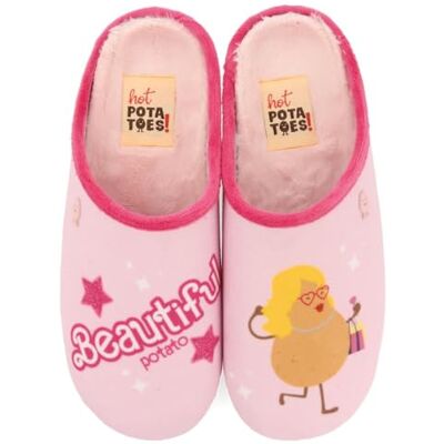 HOT POTATOES Damen Glenville Slipper, Rosa, 40 EU HOT POTATOES Damen Glenville Slipper, Rosa, 40 EU