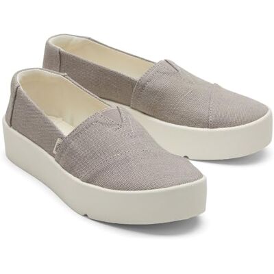 TOMS Women's Verona Slip On Sneaker, Morning Dove Heritage Canvas, 38 EU TOMS Women's Verona Slip On Sneaker, Morning Dove Heritage Canvas, 38 EU