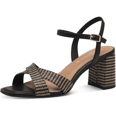 Tamaris Sandalette Damen Vegan Elegant schwarz,EU 39 Tamaris Sandalette Damen Vegan Elegant schwarz,EU 39
